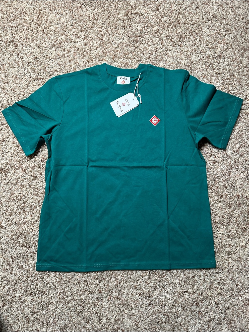 Casablanca Logo Patch Shirt Green
